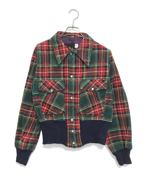 VINTAGE（ヴィンテージ）VINTAGE (ヴィンテージ) コーデュロイチェックジャケット レッド サイズ:38の古着・服飾アイテム