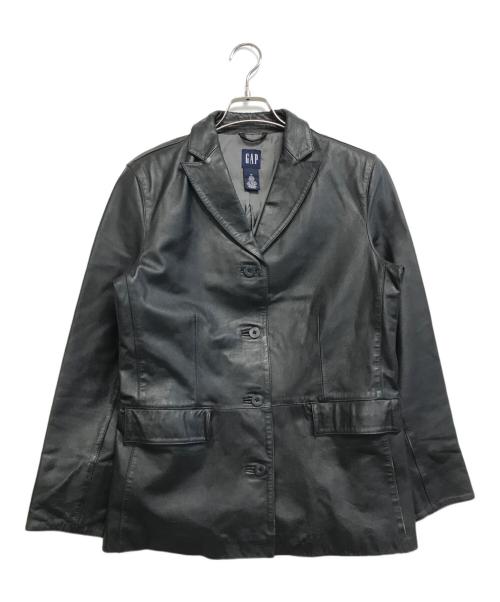 GAP（ギャップ）GAP (ギャップ) レザーテーラードジャケット ブラック サイズ:Mの古着・服飾アイテム