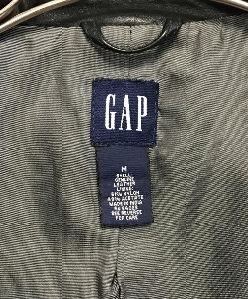 GAP（ギャップ）GAP (ギャップ) レザーテーラードジャケット ブラック サイズ:Mの古着・服飾アイテム