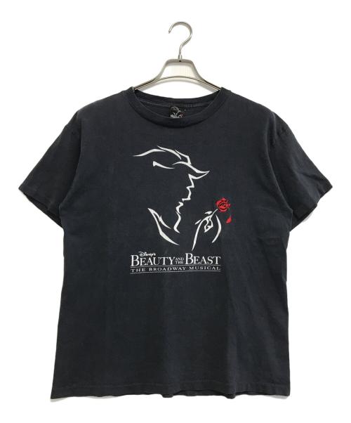 キャラクターTシャツ（キャラクターTシャツ）キャラクターTシャツ (キャラクターTシャツ) 90s 美女と野獣(ビジョトヤジュウ) キャラクターTシャツ ブラック サイズ:表記なしの古着・服飾アイテム