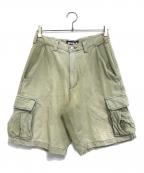 stussyステューシー）の古着「カーゴハーフパンツ」｜ベージュ