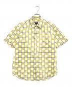 stussyステューシー）の古着「半袖総柄シャツ」｜イエロー