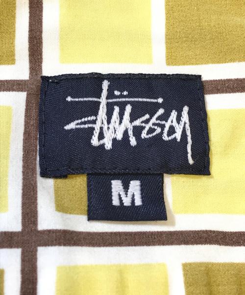 stussy（ステューシー）stussy (ステューシー) 半袖総柄シャツ イエロー サイズ:Mの古着・服飾アイテム