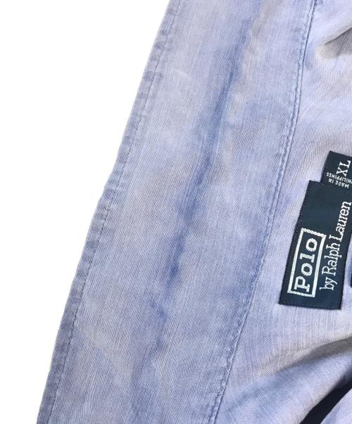 POLO RALPH LAUREN（ポロ・ラルフローレン）POLO RALPH LAUREN (ポロ・ラルフローレン) オープンカラーシャツ ブルー サイズ:XLの古着・服飾アイテム