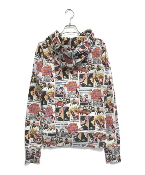 Hysteric Glamour（ヒステリックグラマー）Hysteric Glamour (ヒステリックグラマー) 総柄ジップパーカー グレー サイズ:FREEの古着・服飾アイテム