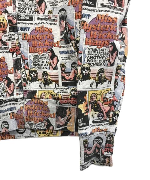 Hysteric Glamour（ヒステリックグラマー）Hysteric Glamour (ヒステリックグラマー) 総柄ジップパーカー グレー サイズ:FREEの古着・服飾アイテム