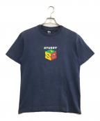 stussyステューシー）の古着「プリントTシャツ」｜ネイビー