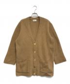 Yves Saint Laurentイヴサンローラン）の古着「金釦ニットカーディガン」｜ブラウン