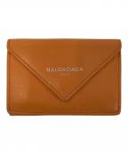 BALENCIAGAバレンシアガ）の古着「3つ折り財布」｜オレンジ