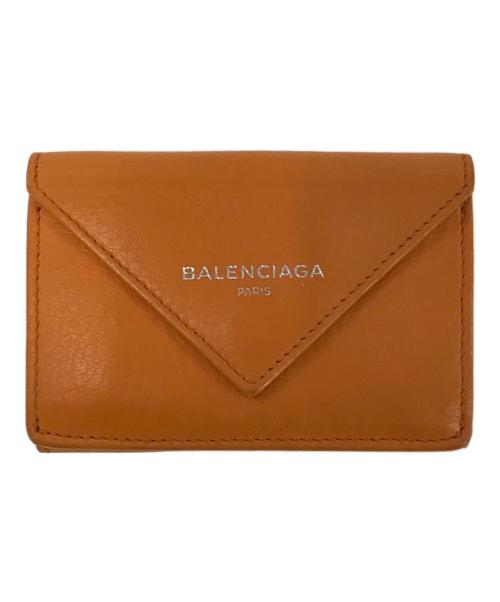 BALENCIAGA（バレンシアガ）BALENCIAGA (バレンシアガ) 3つ折り財布 オレンジの古着・服飾アイテム