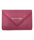BALENCIAGAバレンシアガ）の古着「3つ折り財布」｜ピンク