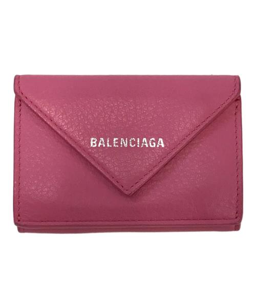 BALENCIAGA（バレンシアガ）BALENCIAGA (バレンシアガ) 3つ折り財布 ピンクの古着・服飾アイテム