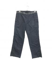 EMPORIO ARMANI（エンポリオアルマーニ）の古着「レザーコンビパンツ」｜ブラック