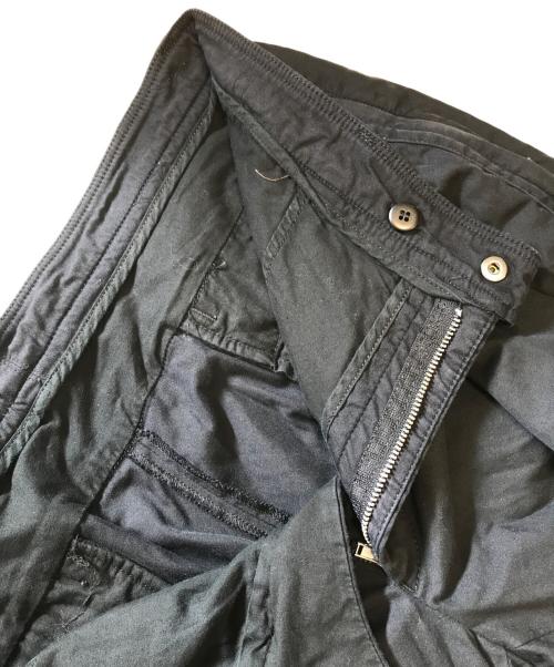 EMPORIO ARMANI（エンポリオアルマーニ）EMPORIO ARMANI (エンポリオアルマーニ) レザーコンビパンツ ブラック サイズ:52の古着・服飾アイテム