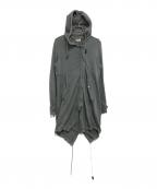 DIESELディーゼル）の古着「スウェットモッズコート」｜グレー