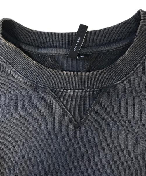 entire studios（エンタイアスタジオ）entire studios (エンタイアスタジオ) BOX CREW ユーズド加工 スウェット ブラック サイズ:ＸＸＬの古着・服飾アイテム