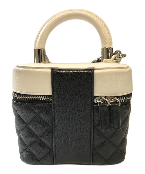 darich（ダーリッチ）darich (ダーリッチ) キルティングミニバッグ ブラック×ホワイトの古着・服飾アイテム