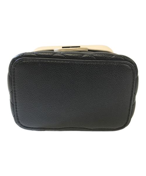 darich（ダーリッチ）darich (ダーリッチ) キルティングミニバッグ ブラック×ホワイトの古着・服飾アイテム