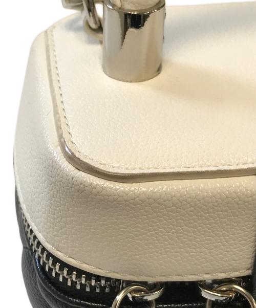 darich（ダーリッチ）darich (ダーリッチ) キルティングミニバッグ ブラック×ホワイトの古着・服飾アイテム