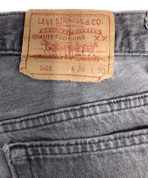 LEVI'S（リーバイス）LEVI'S (リーバイス) 後染501ブラックデニムパンツ ブラック サイズ:W36 L30の古着・服飾アイテム