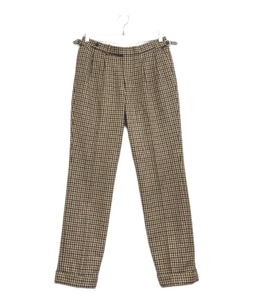 BEAMS F（ビームスエフ）BEAMS F (ビームスエフ) Moon (ムーン) ワイドスラックス ブラウン サイズ:44の古着・服飾アイテム