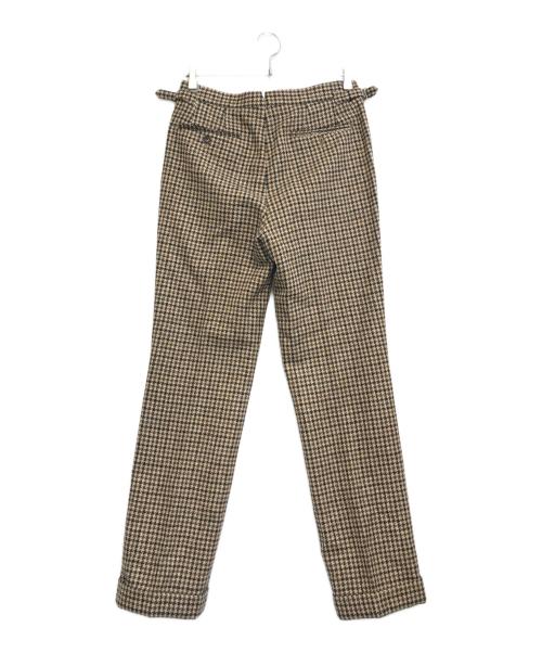 BEAMS F（ビームスエフ）BEAMS F (ビームスエフ) Moon (ムーン) ワイドスラックス ブラウン サイズ:44の古着・服飾アイテム