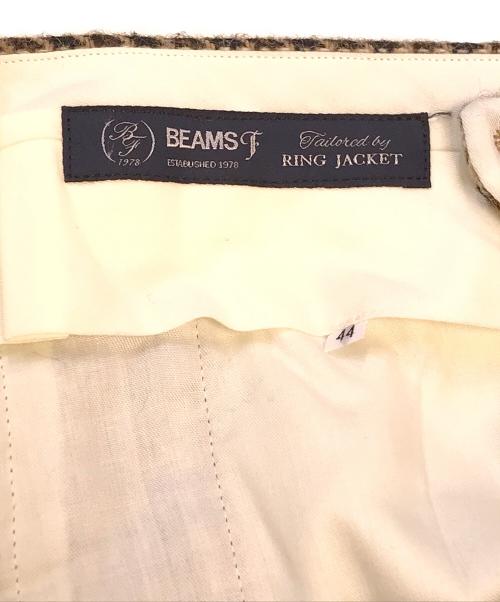 BEAMS F（ビームスエフ）BEAMS F (ビームスエフ) Moon (ムーン) ワイドスラックス ブラウン サイズ:44の古着・服飾アイテム