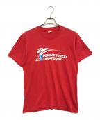 SCREEN STARSスクリーンズスターズ）の古着「企業プリントTシャツ」｜レッド