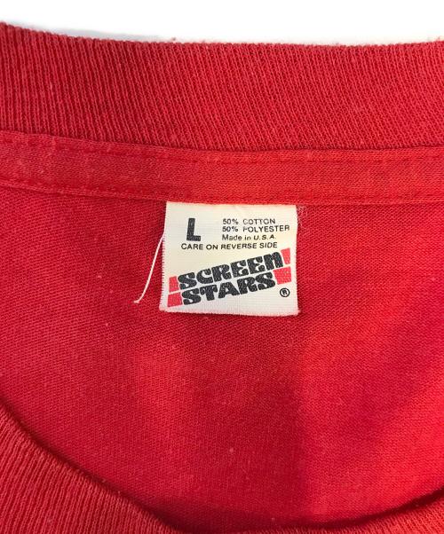 SCREEN STARS（スクリーンズスターズ）SCREEN STARS (スクリーンズスターズ) 企業プリントTシャツ レッド サイズ:Lの古着・服飾アイテム