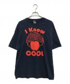 wweダブリュダブリュイー）の古着「プリントTシャツ」｜ネイビー