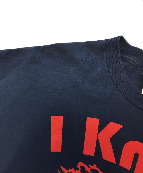 wwe（ダブリュダブリュイー）wwe (ダブリュダブリュイー) プリントTシャツ ネイビー サイズ:XLの古着・服飾アイテム
