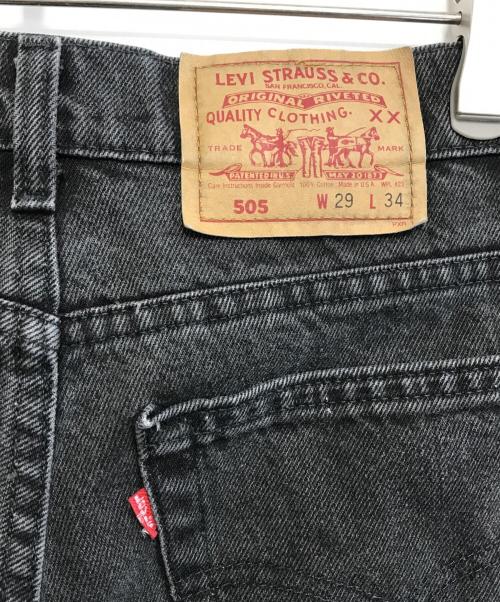 LEVI'S（リーバイス）LEVI'S (リーバイス) 505 後染めブラックデニム ブラック サイズ:W29 L34の古着・服飾アイテム