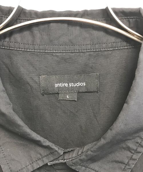 entire studios（エンタイアスタジオ）entire studios (エンタイアスタジオ) シャツ ブラック サイズ:Lの古着・服飾アイテム