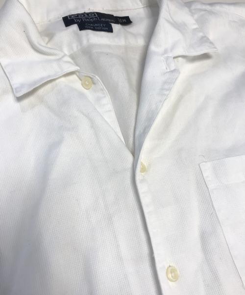 POLO RALPH LAUREN（ポロ・ラルフローレン）POLO RALPH LAUREN (ポロ・ラルフローレン) オープンカラーシャツ ホワイト サイズ:Mの古着・服飾アイテム