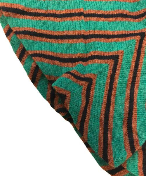 MIU MIU（ミュウミュウ）MIU MIU (ミュウミュウ) 総柄ニットスカート グリーン サイズ:36の古着・服飾アイテム