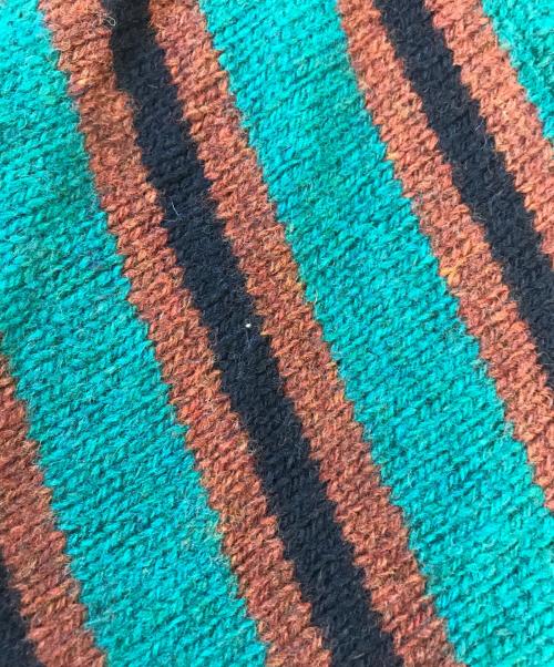 MIU MIU（ミュウミュウ）MIU MIU (ミュウミュウ) 総柄ニットスカート グリーン サイズ:36の古着・服飾アイテム