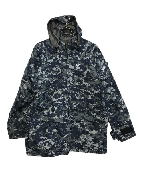 VINTAGE MILITARY（ヴィンテージ ミリタリー）VINTAGE MILITARY (ヴィンテージ ミリタリー) U'S NAVY ゴアテックスパーカ ブルー サイズ:M-Rの古着・服飾アイテム