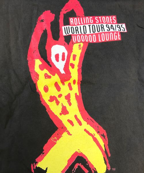 バンドTシャツ（バンドTシャツ）バンドTシャツ (バンドTシャツ) 90s The Rolling Stones(ザ・ローリングストーンズ) バンドTシャツ ブラック サイズ:Lの古着・服飾アイテム