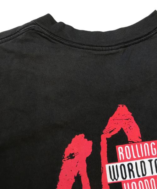 バンドTシャツ（バンドTシャツ）バンドTシャツ (バンドTシャツ) 90s The Rolling Stones(ザ・ローリングストーンズ) バンドTシャツ ブラック サイズ:Lの古着・服飾アイテム
