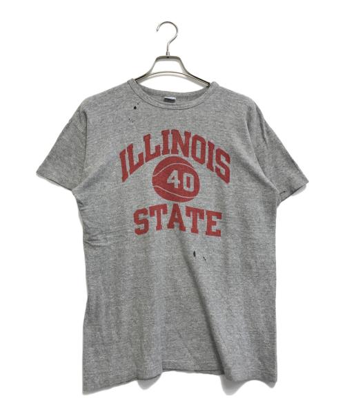 Champion（チャンピオン）Champion (チャンピオン) プリントTシャツ グレー サイズ:X-LARGEの古着・服飾アイテム