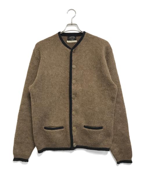 PURITAN（ピューリタン）PURITAN (ピューリタン) チロリアンカーディガン ブラウン サイズ:44の古着・服飾アイテム