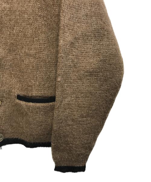 PURITAN（ピューリタン）PURITAN (ピューリタン) チロリアンカーディガン ブラウン サイズ:44の古着・服飾アイテム