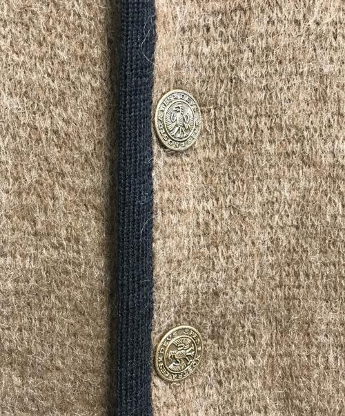 PURITAN（ピューリタン）PURITAN (ピューリタン) チロリアンカーディガン ブラウン サイズ:44の古着・服飾アイテム