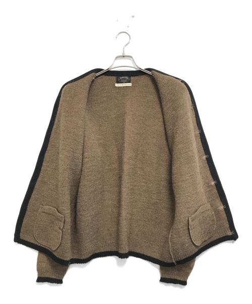PURITAN（ピューリタン）PURITAN (ピューリタン) チロリアンカーディガン ブラウン サイズ:44の古着・服飾アイテム
