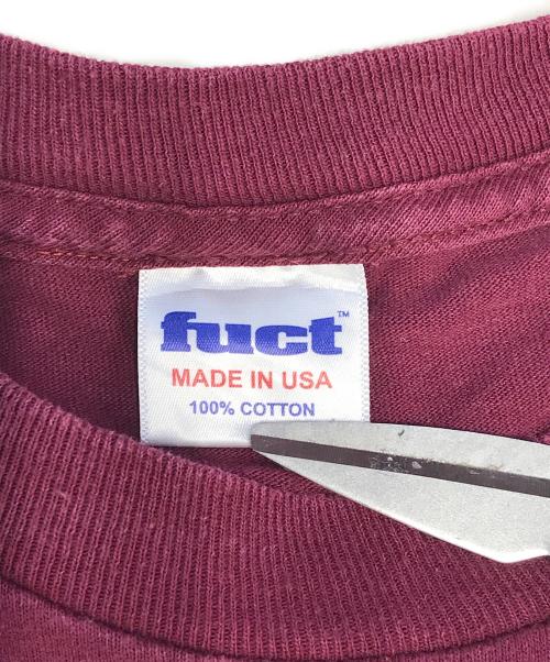 FUCT（ファクト）FUCT (ファクト) プリントTシャツ レッド サイズ:Lの古着・服飾アイテム