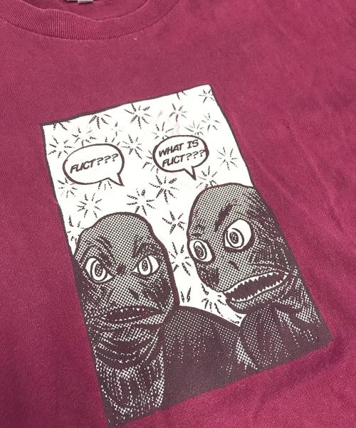 FUCT（ファクト）FUCT (ファクト) プリントTシャツ レッド サイズ:Lの古着・服飾アイテム