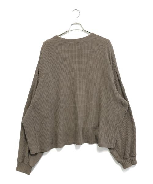 refomed（リフォメッド）refomed (リフォメッド) AZEAMI THERMAL TEE ブラウン サイズ:XLの古着・服飾アイテム