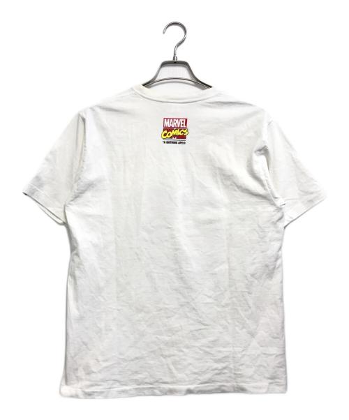 A BATHING APE（ア ベイシング エイプ）A BATHING APE (ア ベイシング エイプ) MARVEL (マーベル) 半袖カットソー ホワイト サイズ:Mの古着・服飾アイテム