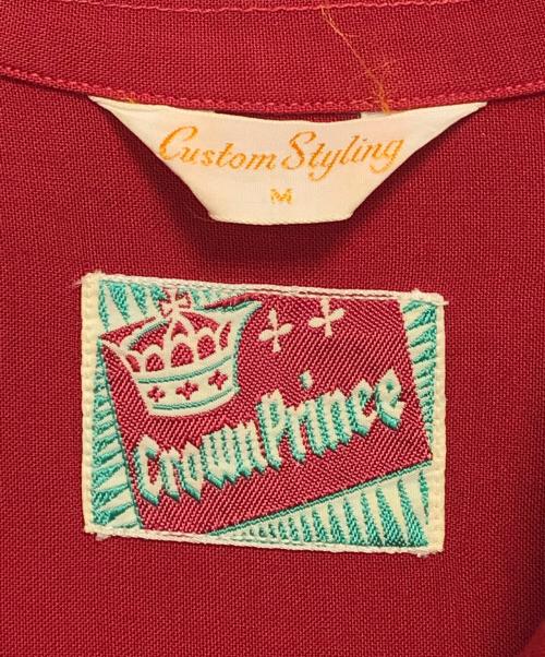 CROWN PRINCE（クラウン プリンス）CROWN PRINCE (クラウン プリンス) レーヨンボーリングシャツ レッド サイズ:Mの古着・服飾アイテム