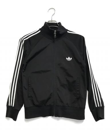 レア！adidas アディダス★トラックジャケット★中古品【ヴィンテージ】黒 中古・古着通販】adidas (アディダス) トラックジャケット ブラック